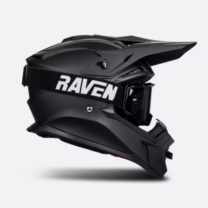 Raven Airborne EVO MX Helmet + Sniper Crew MX Goggles Black